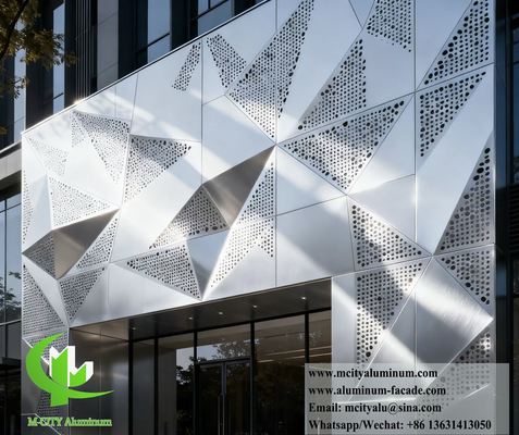 Bom preço Painel de Fachada de Alumínio Perfurado CNC Personalizado com Revestimento PVDF 3003 para Sistema de Revestimento de Parede on-line