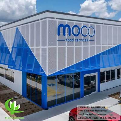 Bom preço Painel de Fachada de Alumínio Perfurado com Cores RAL Personalizadas com Espessura de 1,5-10mm e Corte a Laser CNC on-line