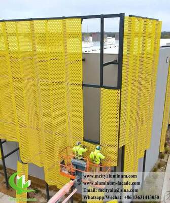 Bom preço Painéis de Revestimento de Alumínio Perfurados CNC Personalizados com Liga 3003 H14/H24 e Revestimento PVDF para Fachadas on-line