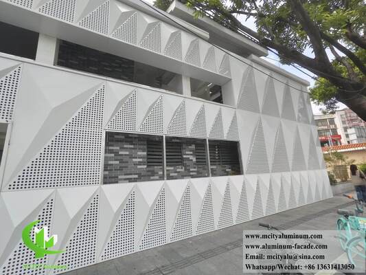 Bom preço Painel de revestimento de fachada de alumínio sólido perfurado tridimensional personalizado on-line