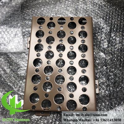 Bom preço Painel de Fachada de Alumínio Perfurado com Revestimento em Pó de 3mm de Espessura e Cores RAL Personalizáveis para Revestimento de Parede on-line