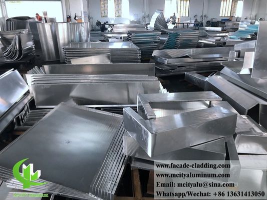 Bom preço Arquitetura Metal Solid Alumínio Painel Para Sistema de fachada Externa on-line