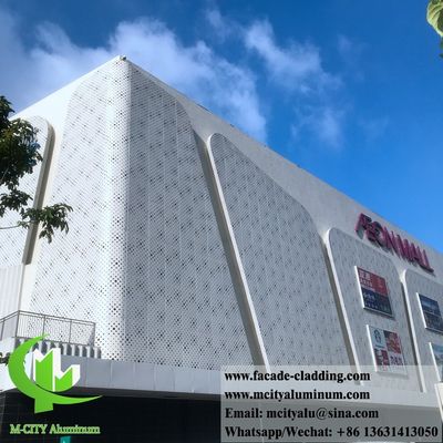 Bom preço Fases metálicas perfuradas, revestimento de painéis de alumínio, chapa metálica on-line