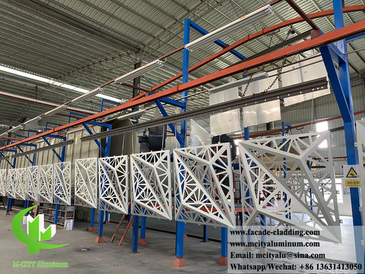 Bom preço Painel de alumínio sólido 3D design de revestimento metálico ignífugo anti-rouxa PVDF cor de fragmentos 3mm espessura on-line