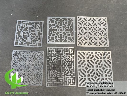 Bom preço Painel de Alumínio Cortado a Laser com Design Oco e Revestimento em Pó 1000x2000mm para Tela Decorativa de Metal e Revestimento de Fachada on-line
