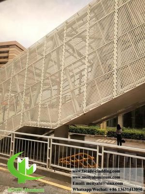 Bom preço Façade de alumínio perfurado com PVDF 15 anos de garantia Custom CNC Laser Cutting e qualquer cor RAL on-line