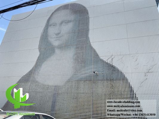 Bom preço Decoração de revestimento de parede de metal perfurado de chapa de alumínio sólido on-line