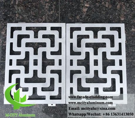 Bom preço Painel de alumínio decorativo revestido em pó com design perfurado e tamanho personalizado 1000x2000mm para revestimento de fachada on-line