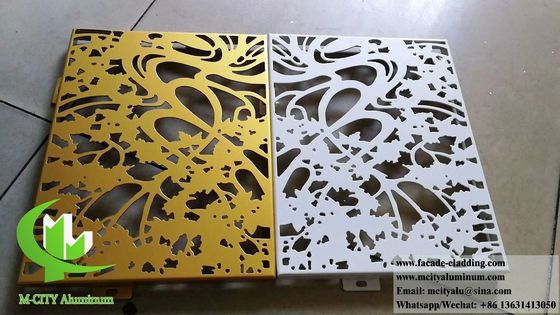 Bom preço Ecrã decorativo de alumínio arquitetônico com revestimento PVDF anti-ferrugem e desenhos personalizáveis on-line