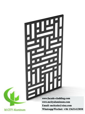 Bom preço Laser Cut 5mm espessura em pó revestido de alumínio tela de privacidade painel decorativo para revestimento de fachada on-line