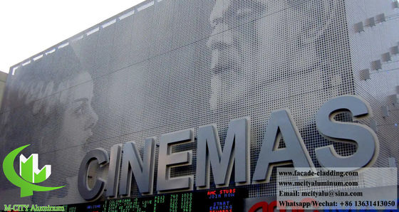 Bom preço Painéis de tela metálica de malha de alumínio perfurado para fachadas de parede on-line