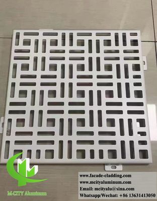 Bom preço Painel de Fachada de Alumínio Perfurado com Revestimento em Pó e Cores RAL Personalizáveis e Espessura de 3mm para Sistemas de Fachada Arquitetônica on-line