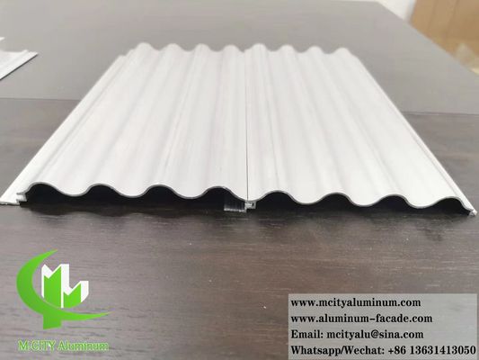 Bom preço Arquitetura Profil de alumínio Painéis de parede metálicos Painéis corrugados de alumínio on-line